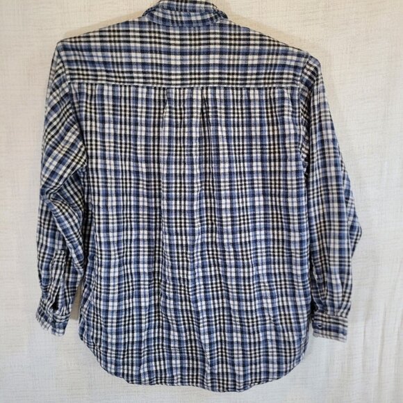 Levis Button Up Shirt Mens Large Blue Plaid Jeanswear Casual Cotton Top - Picture 2 of 9